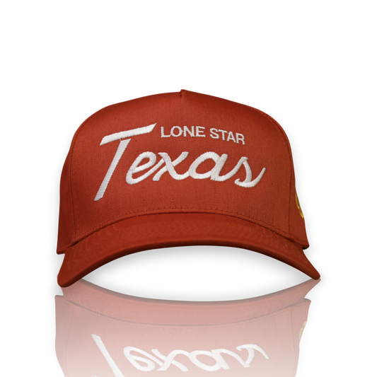 Texas 90s Script Burnt Orange