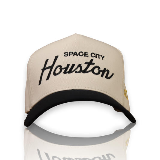 HOU 90s Script Cream Black