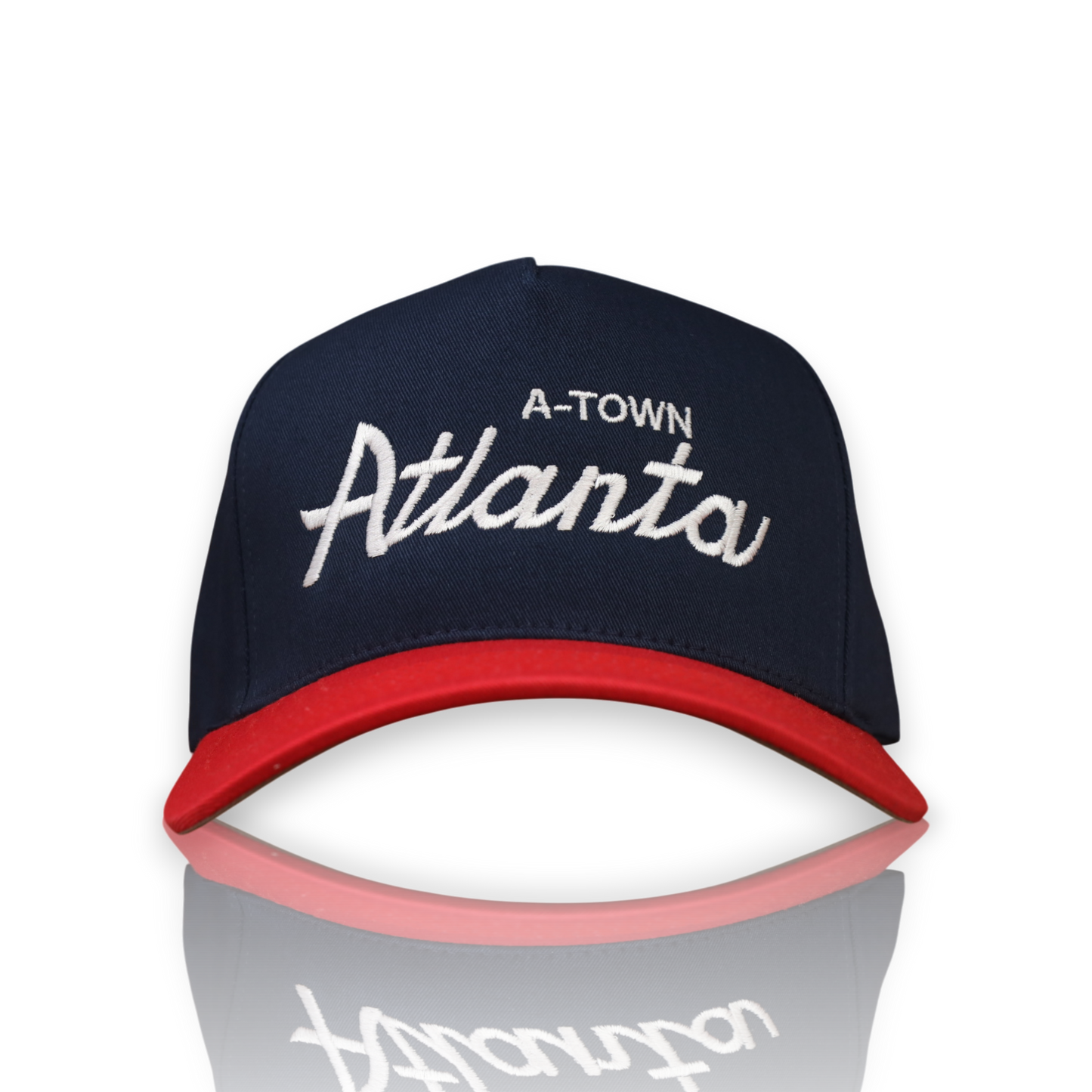 ATL 90s Script Navy Red